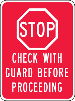 Facility Traffic Sign 24" x 18" DG High Prism 1/Each - FRR253DP