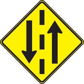 TRAFFIC SIGN - TWO WAY TRAFFIC 30" x 30" High Intensity Prismatic 1/Each - FRW304HP