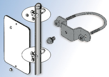 Street Sign Brackets: Clamp U-Bolt Sign Mounting Bracket - HSR123