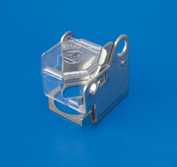 Stainless Steel And Clear Button Lockout 1/Each - KDD244