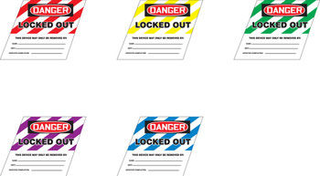 Ball Valve Lockout Label Red Fits: Ball Valve Lockout 1 1/2" - 2" 1/Each - KDD492RD