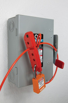 Scissor-Lok Cable-Hasps Yellow 3-ft cable 1/Each - KDD621YL