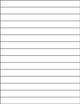 Inkjet/Laserjet Insert Sheets: 8 Inch 1" x 8" 50/Pack - LMS820