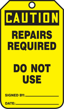Safety Tag Standard Back A RP-Plastic 5/Pack - MDT645PTM