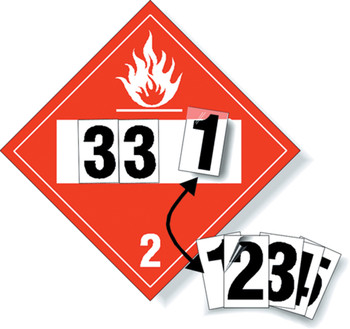 Blank DOT Placard Identification Numbers Number 9 1/Each - MPL4959