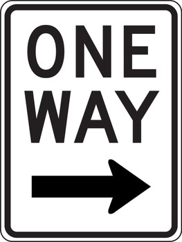 Lane Guidance Sign: One Way (Right Arrow) 24" x 18" High Intensity Prismatic 1/Each - MR62RHP