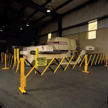 Versa-Guard Expandable Barricades Black/Yellow 1/Each - PRA237BKYL