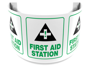 180D Projection Sign: First Aid Station Panel Size: 6" 1/Each - PSJ120
