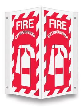 Projection Sign: Fire Extinguisher (Graphic) 90D 24" x 12" Panel 1/Each - PSP404