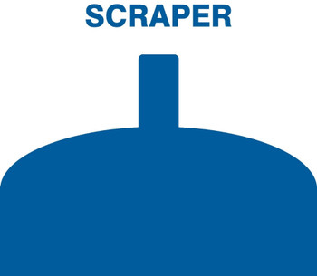 Tool Shadows: Scrapers White Large Hand 1/Each - PVR382WT