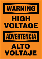 BILINGUAL SAFETY SIGN - SPANISH 20" x 14" Accu-Shield 1/Each - SBMELC327XP