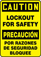 BILINGUAL SAFETY SIGN - SPANISH 14" x 10" Dura-Fiberglass 1/Each - SBMLKT615XF