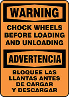 BILINGUAL SAFETY SIGN - SPANISH 20" x 14" Aluma-Lite 1/Each - SBMVHR333XL