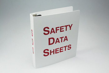 SDS Binders and Signs: Plastic SDS Binders 3" - SBZRS640