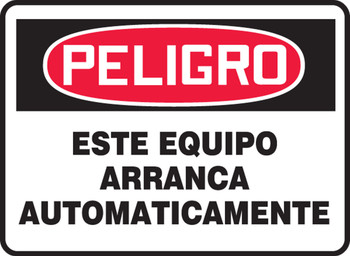 Spanish Bilingual Safety Sign Spanish 7" x 10" Aluma-Lite 1/Each - SHMEQM083XL