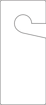 Safety Tag: Door Knob Tag - White 9" x 4" - TAD835
