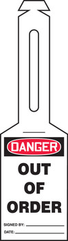 Loop 'n Strap OSHA Danger Safety Tag: Out Of Order - TAL308