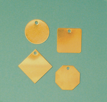 Blank Brass ID Tags - Circle 1 1/4" - TDB204