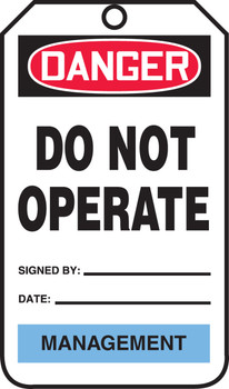 Color-Code Department Tags Standard Back A PF-Cardstock 25/Pack - TPM108CTP