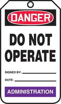 Color-Code Department Tags Standard Back B PF-Cardstock 25/Pack - TPM220CTP