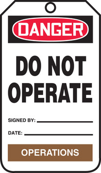 Color-Code Department Tags Standard Back B RP-Plastic 25/Pack - TPM230PTP