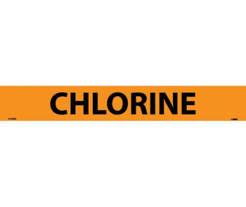 Pipemarker - Chlorine - 2X14 - 1 1/4 Letter - PS Vinyl - A1284O