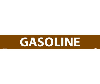 Pipemarker - Gasoline - 2X14 - 1 1/4 Letter - PS Vinyl - A1289BN