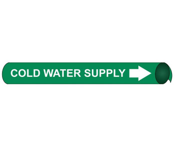 Pipemarker Precoiled - Cold Water Supply W/G - Fits 3/4"-1" Pipe - A4021
