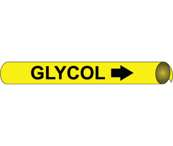 Pipemarker Precoiled - Glycol B/Y - Fits 3/4"-1" Pipe - A4050