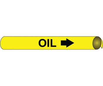 Pipemarker Precoiled - Oil B/Y - Fits 3/4"-1" Pipe - A4077