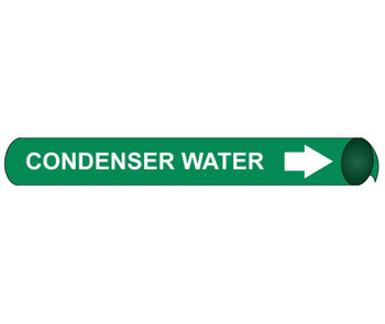 Pipemarker Precoiled - Condenser Water W/G - Fits 1 1/8"-2 3/8" Pipe - B4028