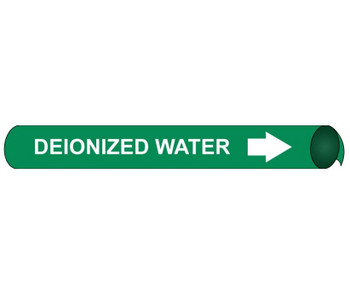 Pipemarker Precoiled - Deionized Water W/G - Fits 1 1/8"-2 3/8" Pipe - B4034
