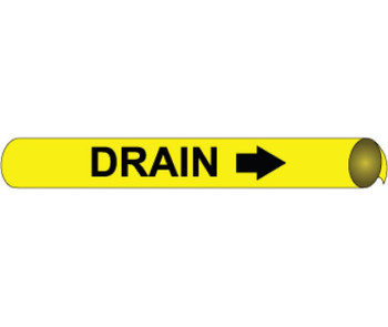 Pipemarker Precoiled - Drain B/Y - Fits 1 1/8"-2 3/8" Pipe - B4040