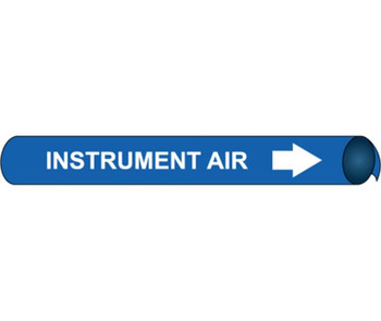 Pipemarker Precoiled - Instrument Air W/B - Fits 1 1/8"-2 3/8" Pipe - B4066