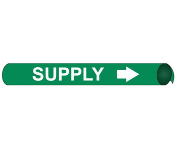 Pipemarker Precoiled - Supply W/G - Fits 1 1/8"-2 3/8" Pipe - B4103