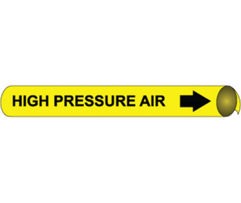 Pipemarker Precoiled - High Pressure Air B/Y - Fits 2 1/2"-3 1/4" Pipe - C4057