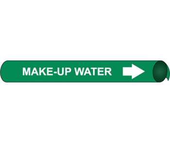 Pipemarker Precoiled - Make-Up Water W/G - Fits 3 3/8"-4 1/2" Pipe - D4070