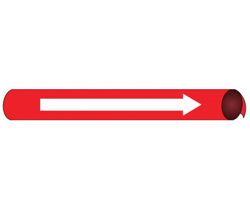 Pipemarker Precoiled - Direction Arrow W/R - Fits 3 3/8"-4 1/2" Pipe - D4117