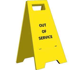 Heavy Duty Floor Sign - Out Of Service - 24.63X10.75 - HDFS209