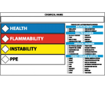 Rtk Target Organ Label - 3X5 - PS Vinyl - Pack of 5 - HMC21AP