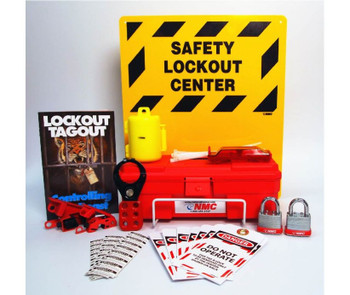 Electrical Lockout Center - Complete Yellow Board - Wire Basket - Tool Box And Contents - 16 X 14 - LOK2