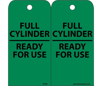 Tags - Full Cylinder Ready For Use - 6X3 - Unrip Vinyl - Pack of 25 - RPT36