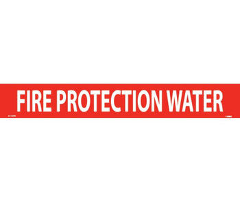 Pipemarker - PS Vinyl - Fire Protection Water - 2X14 1 1/4" Cap Height - A1107R