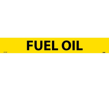 Pipemarker - PS Vinyl - Fuel Oil - 2X14 1 1/4" Cap Height - A1114Y
