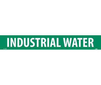 Pipemarker - PS Vinyl - Industrial Water - 2X14 1 1/4" Cap Height - A1143G