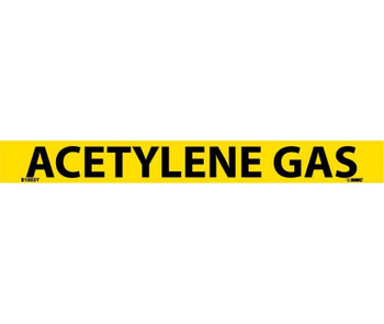 Pipemarker - PS Vinyl - Acetylene Gas - 1X9 3/4" Cap Height - B1003Y