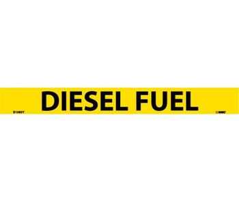 Pipemarker - PS Vinyl - Diesel Fuel - 1X9 3/4" Cap Height - B1080Y