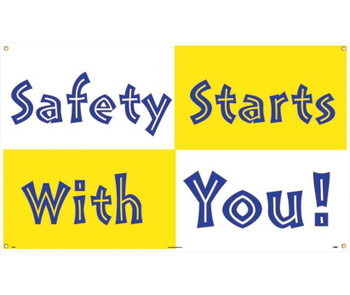 Banner - Safety Starts With You - 3Ft X 5Ft - BT523