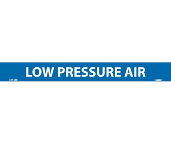 Pipemarker - PS Vinyl - Low Pressure Air - 1X9 1/2" Cap Height - C1153B