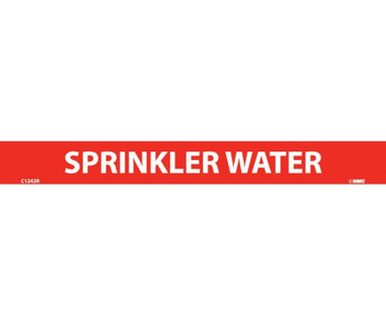 Pipemarker - PS Vinyl - Sprinkler Water - 1X9 1/2" Cap Height - C1242R